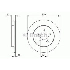 0 986 479 721 BOSCH Тормозной диск