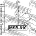 MSB-810 FEBEST Опора, стабилизатор