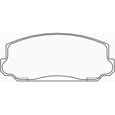 T0819 PAGID Комплект тормозных колодок, дисковый тормоз