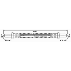 FBH6405 FIRST LINE Тормозной шланг