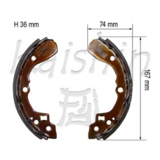 K7915 KAISHIN Комплект тормозных колодок