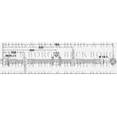 BBH6621 BORG & BECK Тормозной шланг