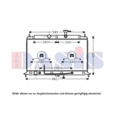 510138N AKS DASIS Радиатор, охлаждение двигателя
