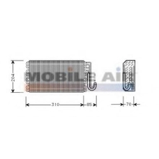 0600V025 VAN WEZEL Испаритель, кондиционер