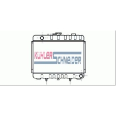0438901 KUHLER SCHNEIDER Радиатор, охлаждение двигател