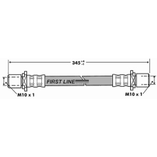 FBH7273 FIRST LINE Тормозной шланг