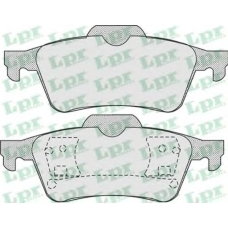 05P907 LPR Комплект тормозных колодок, дисковый тормоз