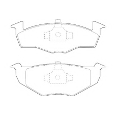 WBP21866C WAGNER LOCKHEED Комплект тормозных колодок, дисковый тормоз