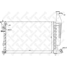 10-25297-SX STELLOX Радиатор, охлаждение двигателя
