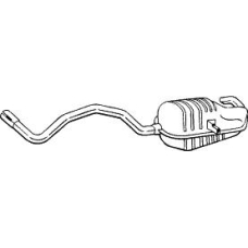 280-819 BOSAL Глушитель выхлопных газов конечный