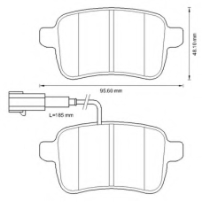 573349B BENDIX Комплект тормозных колодок, дисковый тормоз