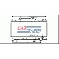 3200921 KUHLER SCHNEIDER Радиатор, охлаждение двигател