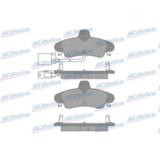 AC814081D AC Delco Комплект тормозных колодок, дисковый тормоз
