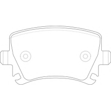 FP1108 FIT Комплект тормозных колодок, дисковый тормоз