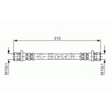 1 987 481 211 BOSCH Тормозной шланг