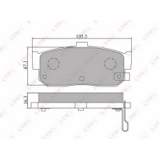 BD-5702 LYNX Тормозные колодки дисковые