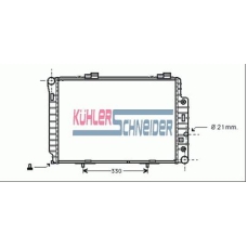 0307401 KUHLER SCHNEIDER Радиатор, охлаждение двигател