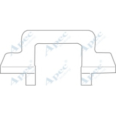 KIT1109 APEC Комплектующие, тормозные колодки
