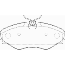 FD7386A NECTO Комплект тормозных колодок, дисковый тормоз