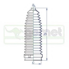 T498310 GOMET Пыльник, рулевое управление