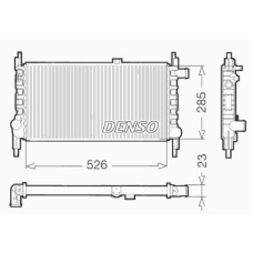 DRM20035 DENSO Радиатор, охлаждение двигателя