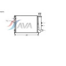 CN2041 AVA Радиатор, охлаждение двигателя