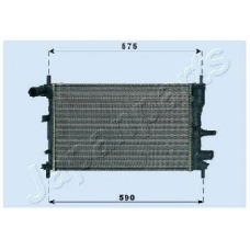 RDA053062 JAPANPARTS Радиатор, охлаждение двигателя
