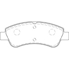 FD7353A NECTO Комплект тормозных колодок, дисковый тормоз
