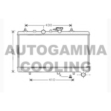 104276 AUTOGAMMA Радиатор, охлаждение двигателя