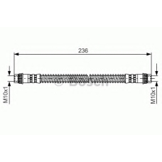 1 987 476 148 BOSCH Тормозной шланг