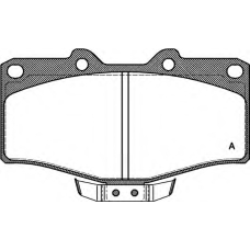 BPA0315.14 OPEN PARTS Комплект тормозных колодок, дисковый тормоз