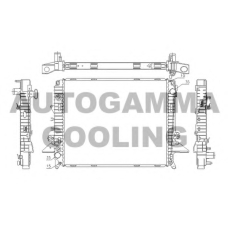 105212 AUTOGAMMA Радиатор, охлаждение двигателя