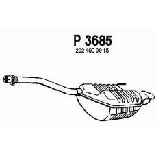 P3685 FENNO Глушитель выхлопных газов конечный