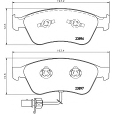 8DB 355 009-211 HELLA Комплект тормозных колодок, дисковый тормоз