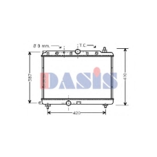 370005N AKS DASIS Радиатор, охлаждение двигателя