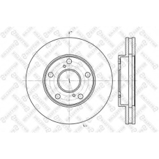 6020-4547V-SX STELLOX Тормозной диск