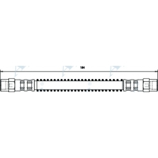 HOS3761 APEC Тормозной шланг