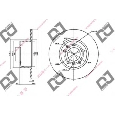 BD1612 DJ PARTS Тормозной диск