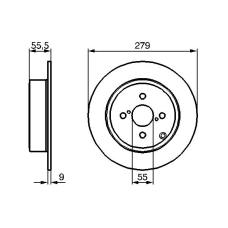 0 986 479 149 BOSCH Тормозной диск