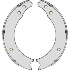 K518637 MGA Комплект тормозов, барабанный тормозной механизм