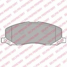 LP2082 DELPHI Комплект тормозных колодок, дисковый тормоз