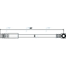HOS3291 APEC Тормозной шланг