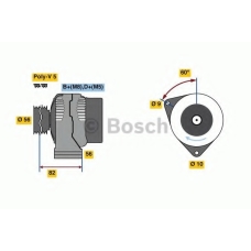 0 986 080 890 BOSCH Генератор