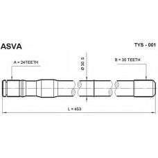 TYS-01 ASVA Приводной вал
