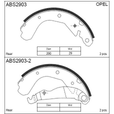 ABS2903 Allied Nippon Колодки барабанные