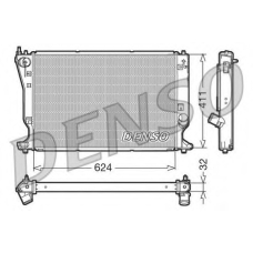 DRM50032 DENSO Радиатор, охлаждение двигателя