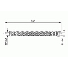 1 987 476 841 BOSCH Тормозной шланг