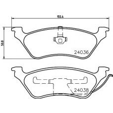 8DB 355 023-111 HELLA PAGID Комплект тормозных колодок, дисковый тормоз