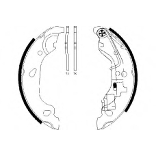 8DB 355 002-581 HELLA PAGID Комплект тормозных колодок