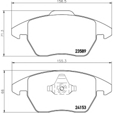 8DB 355 011-811 HELLA PAGID Комплект тормозных колодок, дисковый тормоз